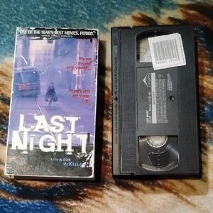 Vintage VHS Movie Last Night Don McKeller Movie Rare Sarah Polley Tape